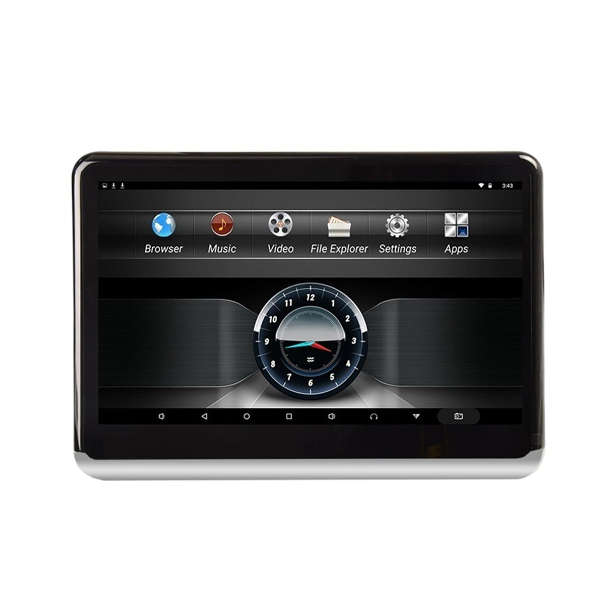 10.1 Inch Car Headrest Monitor DVD Player Monitor 4K HD 1080P Support WIFI/HDMI/USB/TF/BT RAM 1GB/16GB APP Download