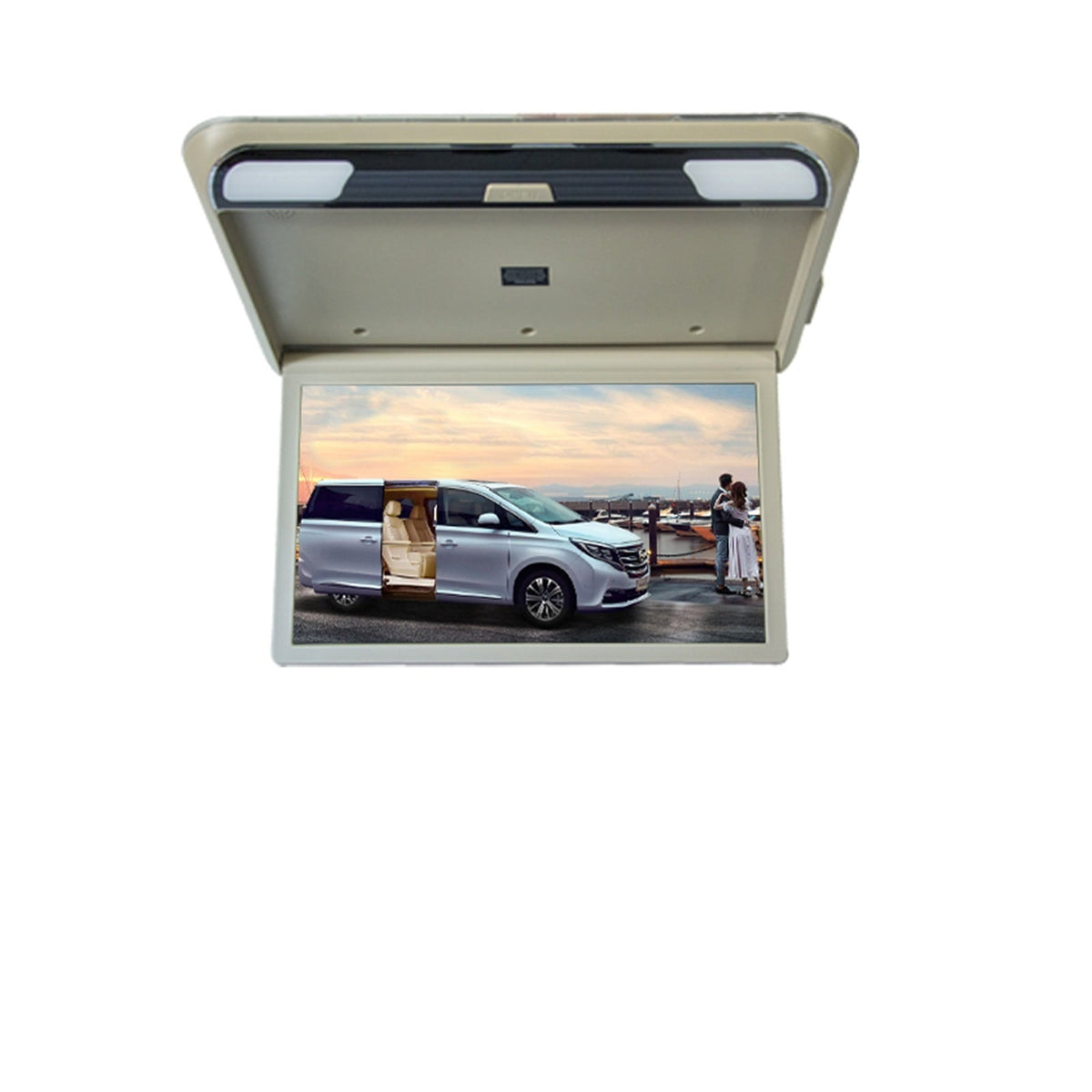 1080P 19 Inch Car Monitor HD LCD Screen Auto Ceiling TV Motorhome Roof Mount Screen MP5 Portable Multimedia Car Video Playe