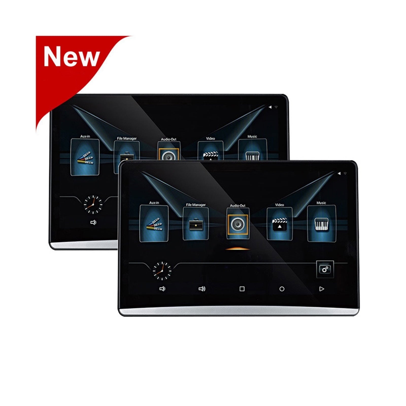 12.5 Inch Car Headrest Monitor 4K 1080P HD Screen WIFI/HDMI/USB/TF/BT RAM 2GB/16GB Mirroring/Miracast APP Download