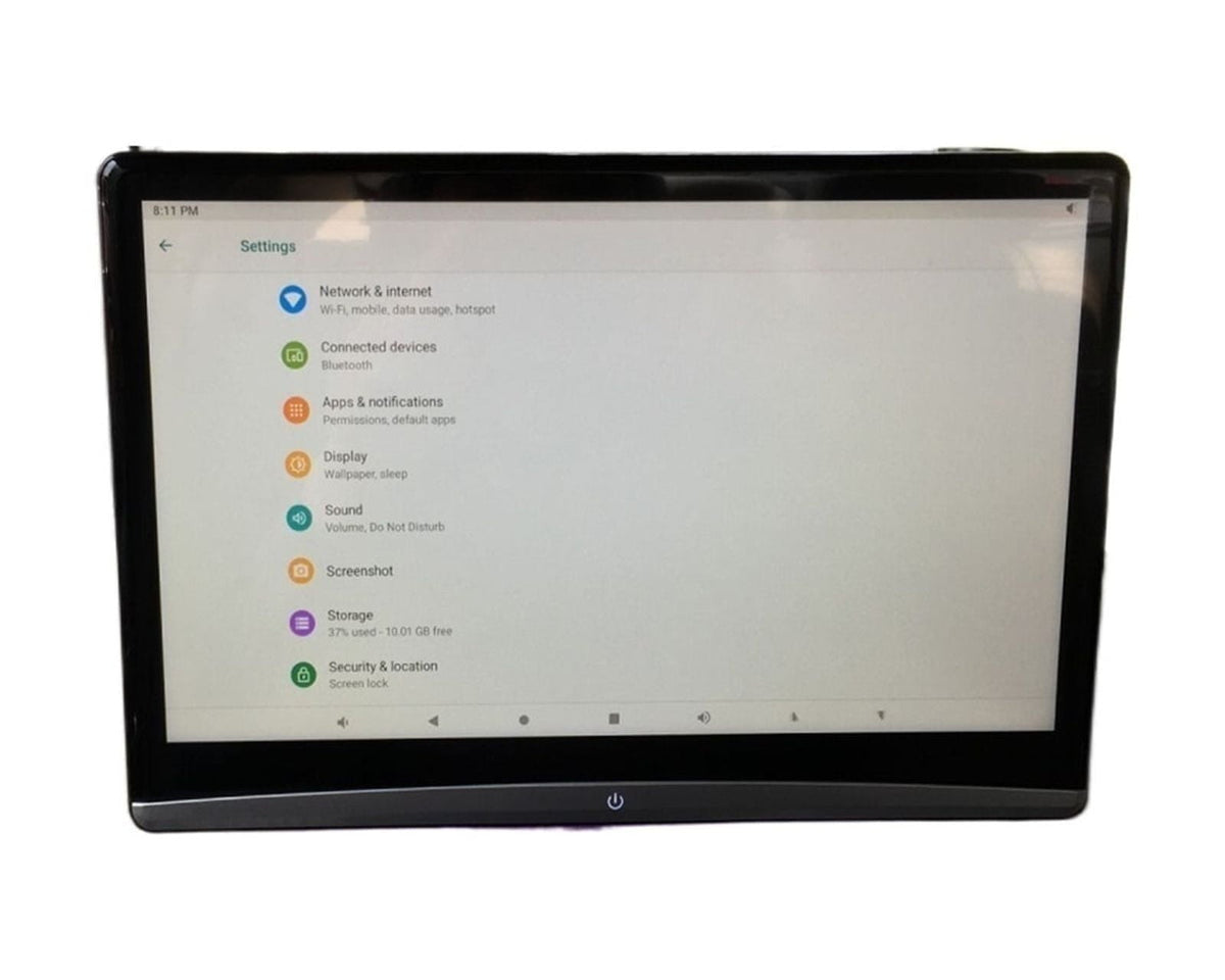 12.5 Inch IPS Car Headrest Monitor 4K Full HD 1080P WIFI/HDMI/USB/TF/BT RAM 2GB+16GB Mirroring/Miracast APP Download