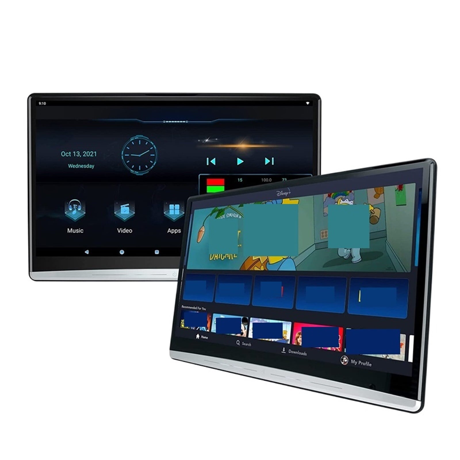 13.3 Inch 4K Car Headrest Monitor HD 1080P IPS Screen WIFI/Bluetooth/USB/HDMI/Airplay Tablet PC Movie Video Player