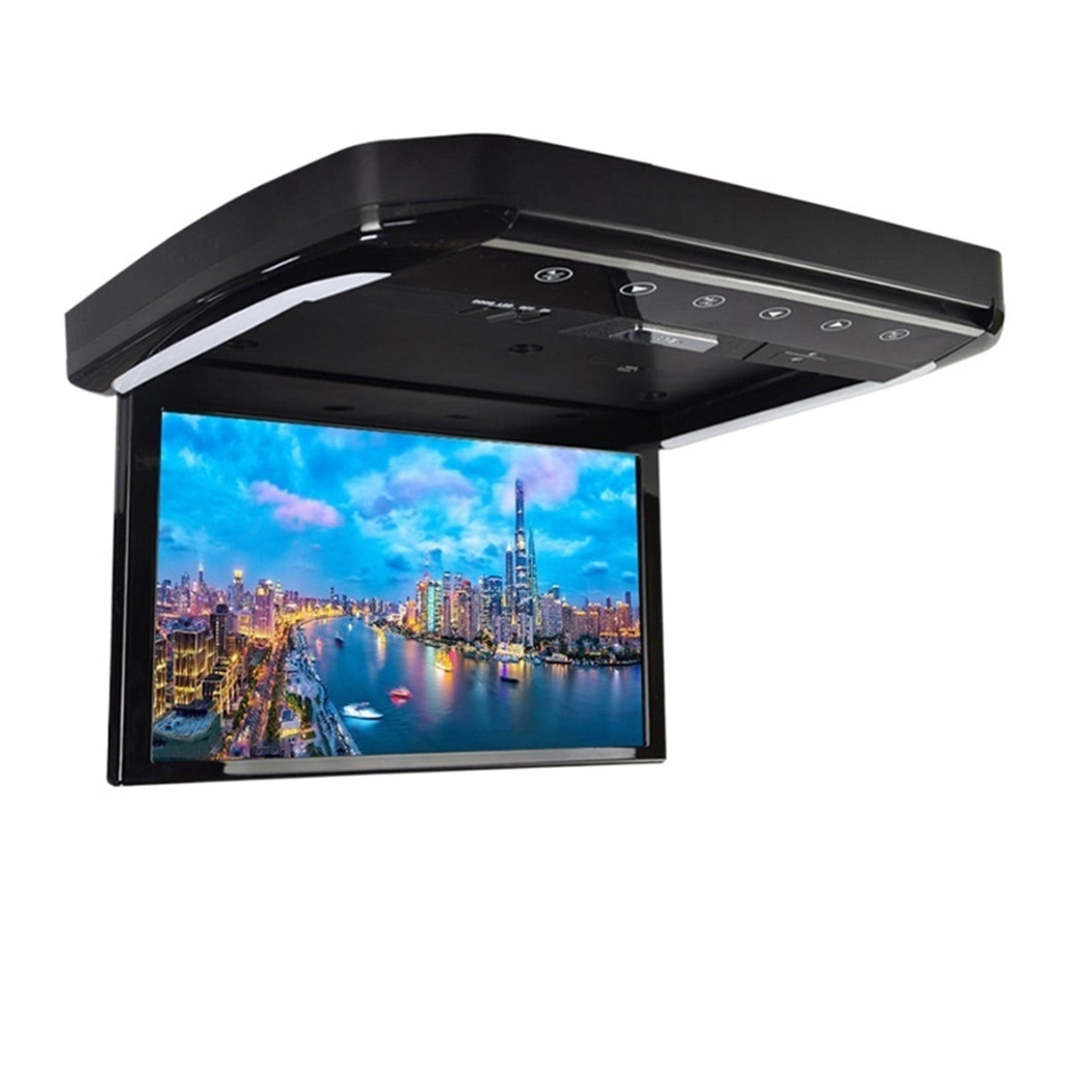 13.3 Inch Car Ceiling Monitor 1080P Portable Multimedia Video Players HD LCD Screen Automobile Roof Mount Panel Out ,Easy to Use