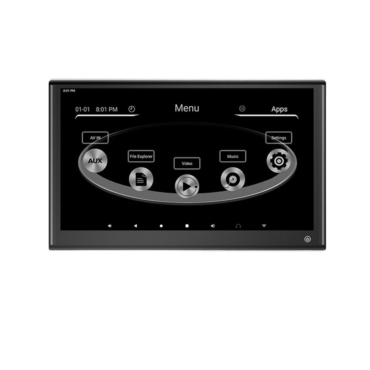 13.3 Inch Headrest Monitor IPS Touch Screen Car Rear Seat Entertainment 4K Vehicle Video Player Panel With Mirroring ,Easy to Use
