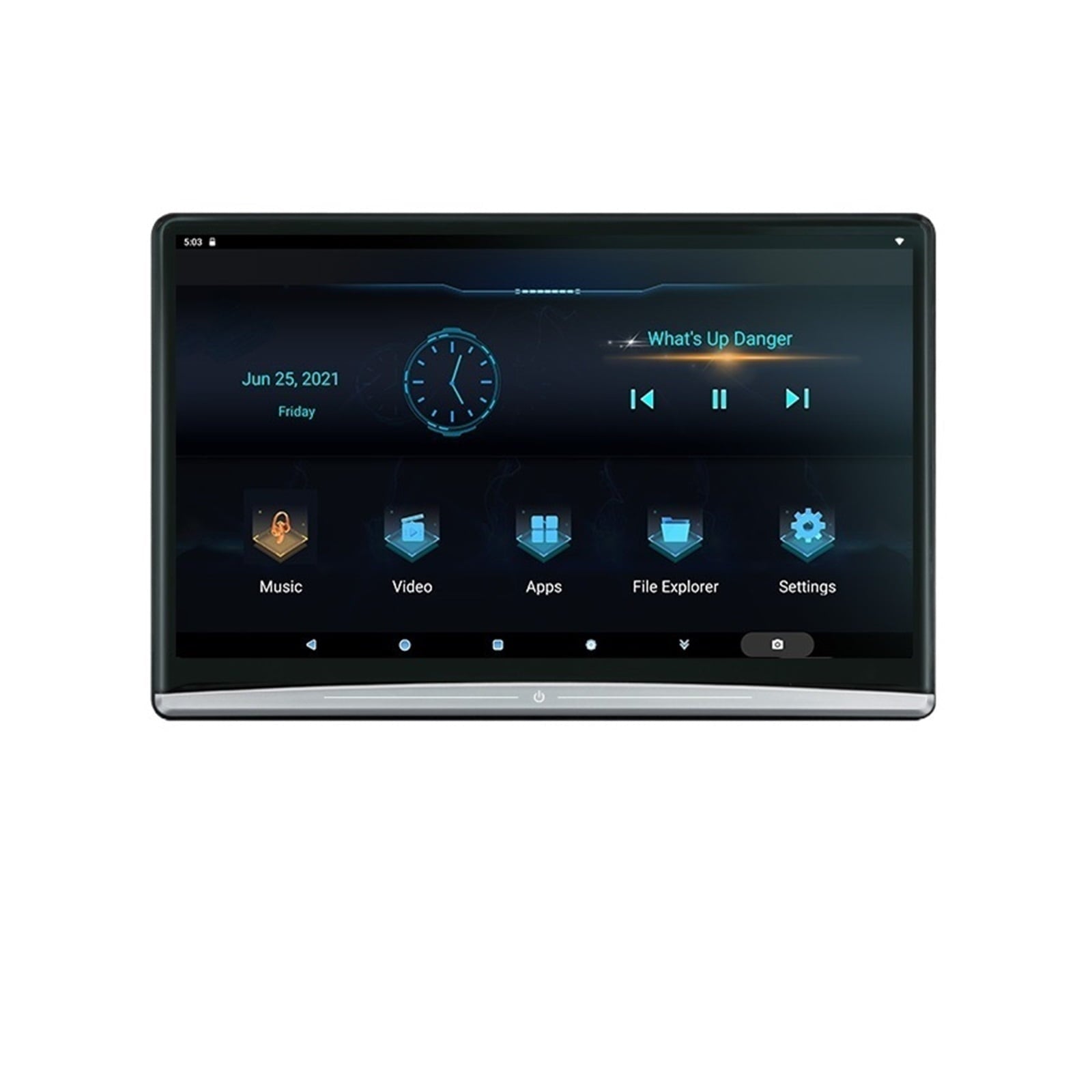 13.3 Inch Headrest TV 4K Car Monitor Multifunction Tablet Touch Screen WiFi/Bluetooth/USB/SD/HDMI In Out FM