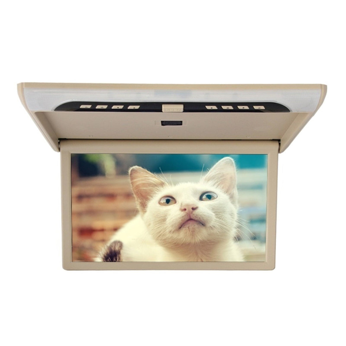 19 Inch Car Video Player HD LCD Screen 1080P Car Monitor Roof Mount Monitor MP5 Auto Ceiling TV USB FM Speaker Link