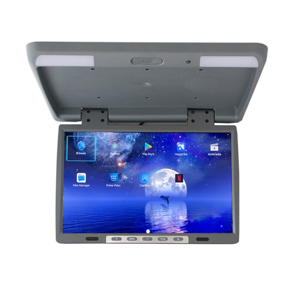 24 Inch Car Monitor 2+16GB Car Ceiling TV 1080P MP5 Video Playe HD Roof Mount Screen Netflix