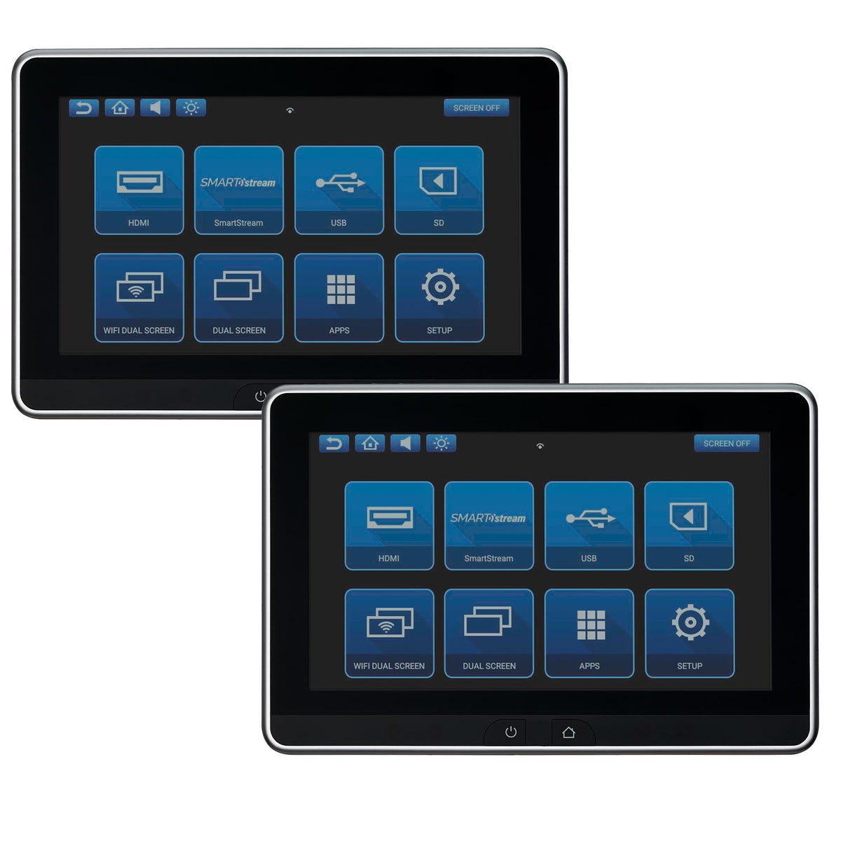 Audiovox Dual 101Hi-Def LCD Monitor Touchscreen Interface Car Video Monitor