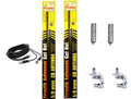 CB RADIO 2 FIRESTIK FL3 3FT BLACK ANTENNAS,12ft DUAL COAX, MOUNTS & SPRINGS