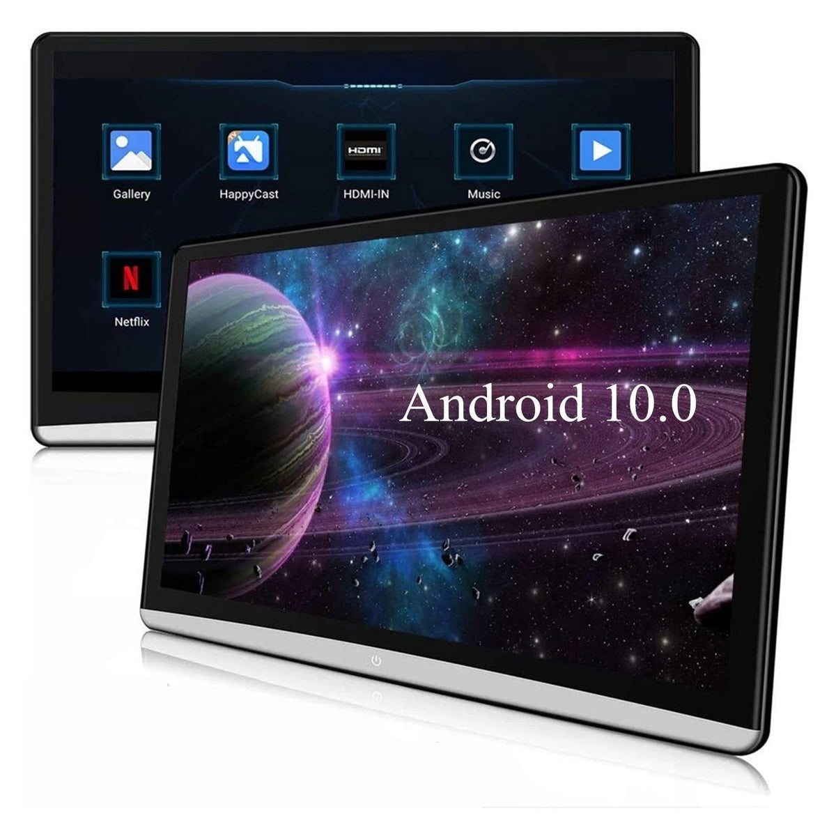 Car Headrest Monitor 13.3" IPS Touch Screen 4K 1080P WIFI/Bluetooth/USB/SD/HDMI/FM/Mirror Link/Miracas MP5 Player ,Easy to Use