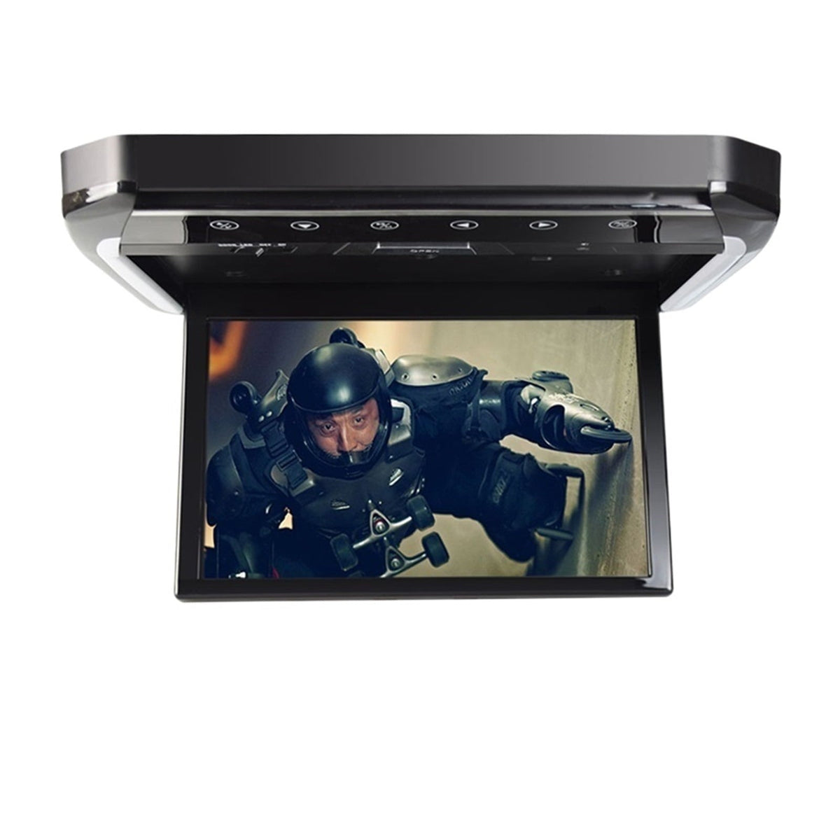 Car Roof Mount Monitor 15.6 Inch Portable TV HD LCD Screen Automobile Ceiling Panel 1080P Video Movie Players Out ,Easy to Use