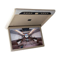 HD 1920*1080P 19 Inch Car Roof Mount Monitor Car Video Player Ceiling Monitor Flip Down Roof With USB/TF/HDMI/FM Transmitter ,Easy to Use