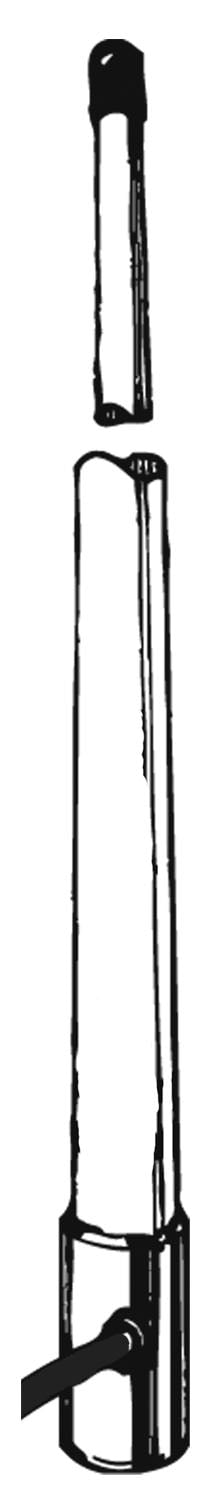 Merchant  Valor - 8 ft. CB & VHF Marine Combo Antenna with 0.25 x 20 in. Standard Threaded Base, 20 ft. Coax Cable & Connector