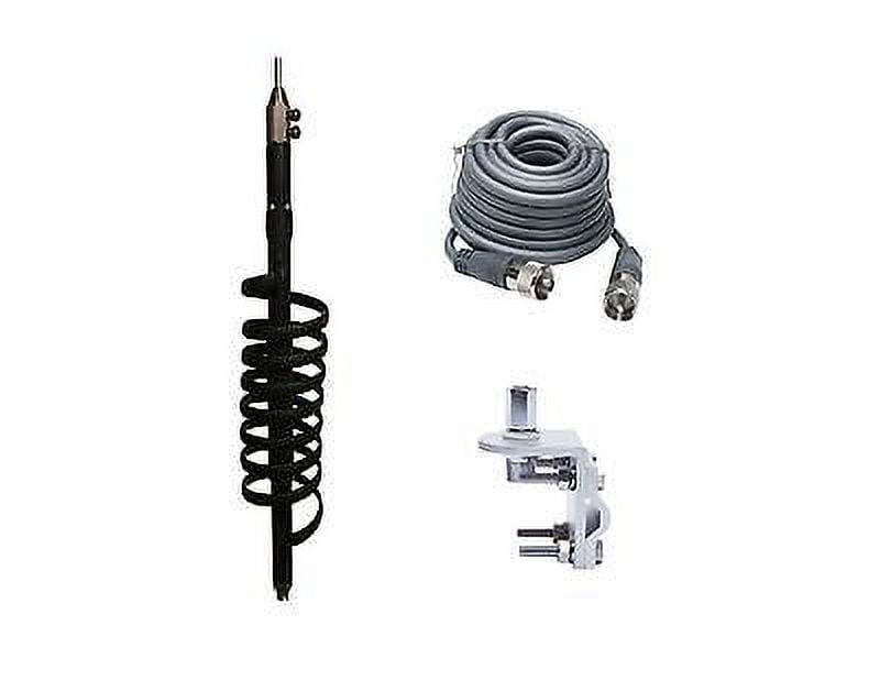 NEW BLACK VIPER CB RADIO 25,000 WATT MOBILE ANTENNA,18FT RG8X COAX,BRACKET,STUD
