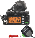 President Harrison FCC Vehicle CB Radio & DIGIMIKE Noise Reduction Microphone Bundle. AM/FM Mobile Radio for Trucks and Work Vans with CTCSS/DCS, PA, Scan/Skip, USB, Roger Beep, and PA Public Address