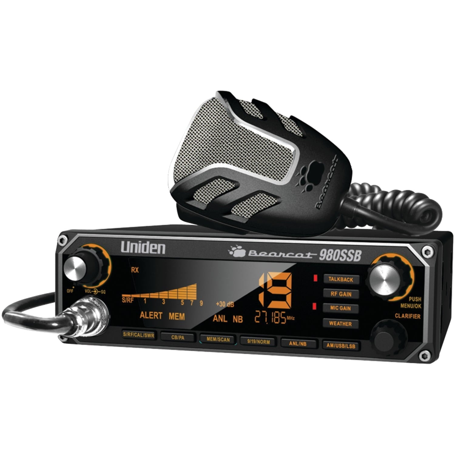 Uniden Bearcat 980SSB 40-Channel CB Radio & Scanner with BC20 External Speaker