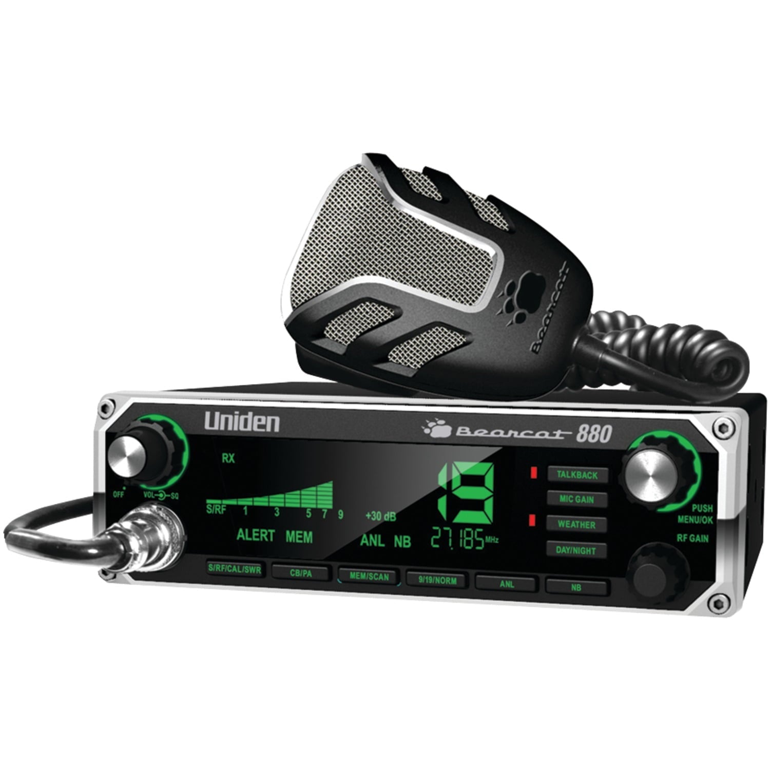 Uniden Bearcat 980SSB CB Radio with SSB & BC7 Accessory CB/Scanner Speaker, 843631170014