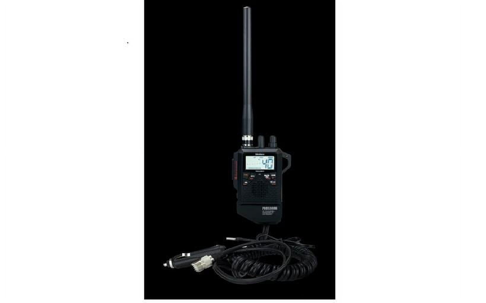 Uniden Pro 40 Channel LCD Monitor CB Radio with Whip Antenna, Black, PRO538HHFM