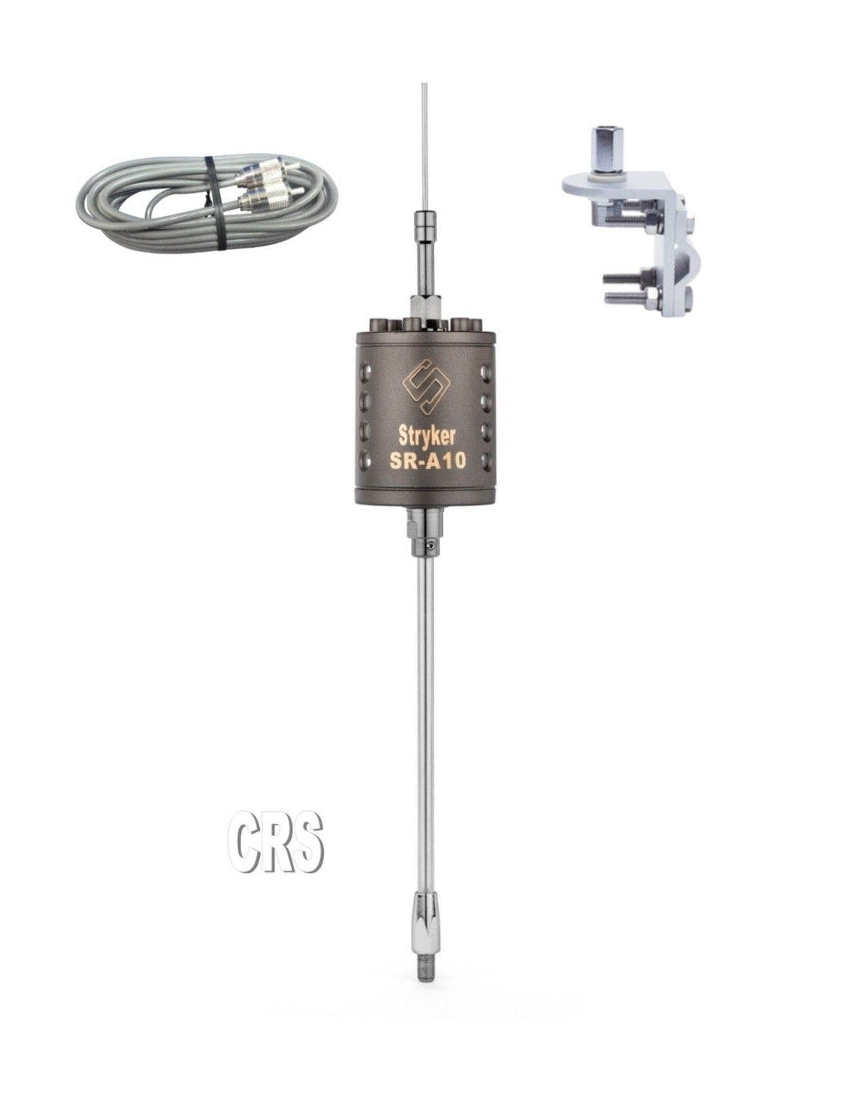 Stryker SR-A-10 CB/10 meter Radio Antenna, 18ft Belden Coax, Bracket & Stud